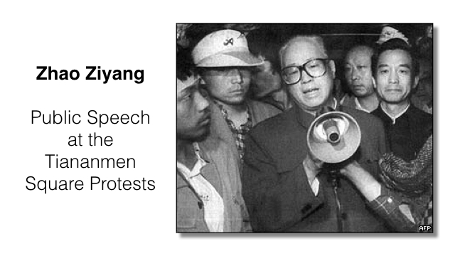 Zhao Ziyang Public Speech At The Tiananmen Square Protest Of 1989 A zhao-ziyang-public-speech-at-the-tiananmen-square-protest-of-1989-a